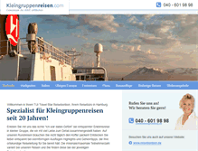 Tablet Screenshot of kleingruppenreisen.com